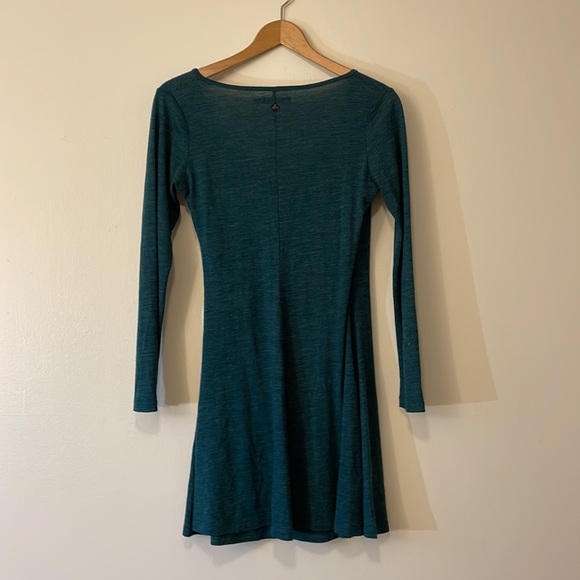 Wool blend Prana Nadia wrap dress. Faux wrap dress.  Great condition. Medium. - Picture 3 of 9